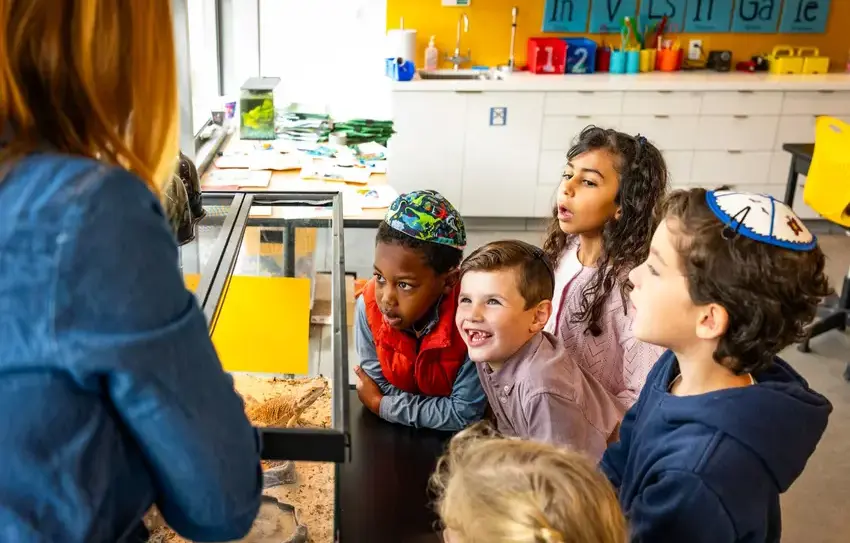 lower school students in classroom