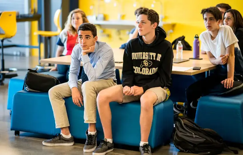 photography of Upper School students at math competition